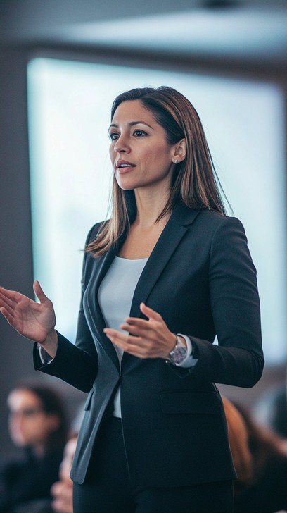 Priya K., sales kickoff speaker, BRUX client